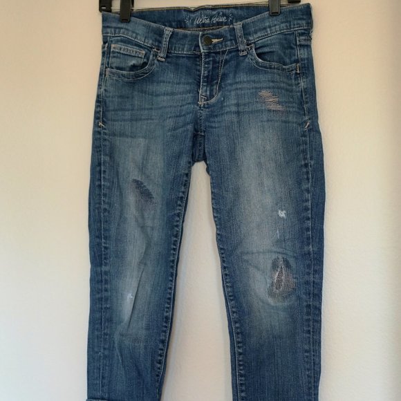 Old Navy Ultra Blue Fold Up 2 (98%cotton, super comfy) - Picture 1 of 2